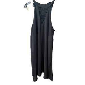 Alya size M black swing tank lace dress.